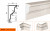 Фасадный карниз LepninaPlast КВ-300/2
