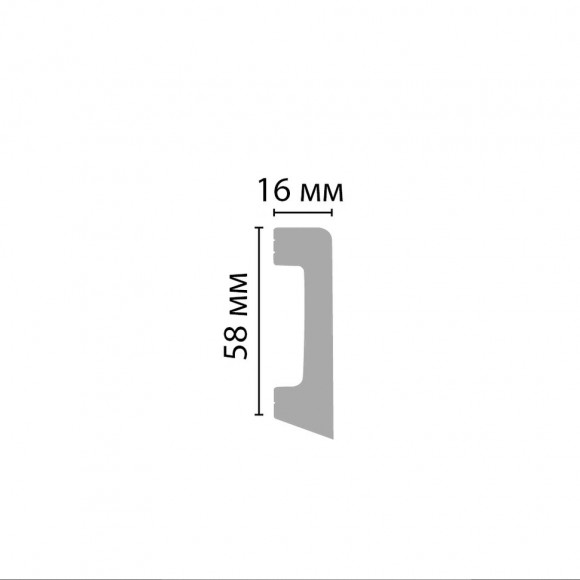 Decomaster D234-1632ДМ Цветной напольный плинтус Decomaster D234-1632ДМ Цветной напольный плинтус