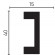 Окрашенная лепнина Decor Dizayn 618-65SH Молдинг
