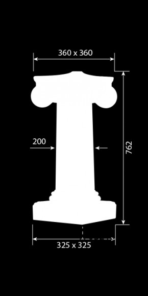 Декор из стекловолокна DECORUS PT-001 Пьедестал