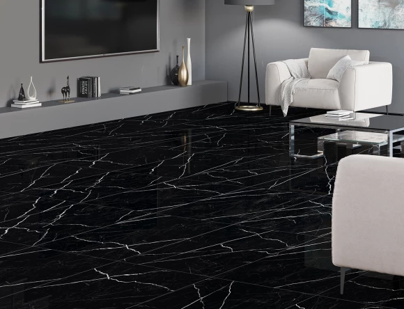 Керамогранит STARO Palacio Nero Marquina 60х120 High Gloss Керамогранит STARO Palacio Nero Marquina 60х120 High Gloss