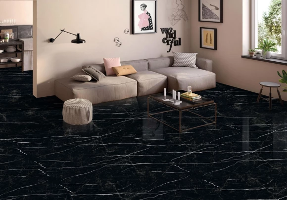 Керамогранит STARO Palacio Nero Marquina 60х120 High Gloss Керамогранит STARO Palacio Nero Marquina 60х120 High Gloss