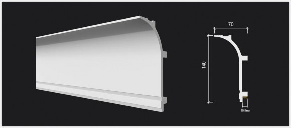 Карниз из дюрополимера Decor Dizayn DD520