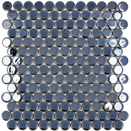 Мозаика Vidrepur Circle № 6005 BR Чёрный (на сетке)