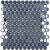 Мозаика Vidrepur Circle № 6005 BR Чёрный (на сетке)