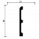 Окрашенный плинтус Decor Dizayn 706-115