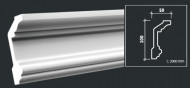 Лепнина ARTFLEX NEW AB421 Карниз гладкий Лепнина ARTFLEX NEW AB421 Карниз гладкий