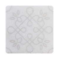 Декор WHITE MARBLE Motif №1 (Белый) 10x10