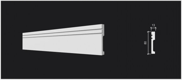 Плинтус из дюрополимера Decor Dizayn DD717