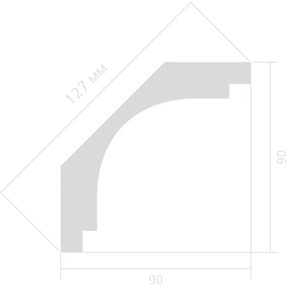 Декор ЛДФ Ultrawood CR 2390 i 2.00 м Карниз