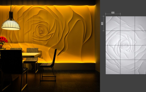 Барельеф Deco Line ROSE