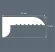Напольный плинтус из экополимера COSCA PL015 Напольный плинтус из экополимера COSCA PL015