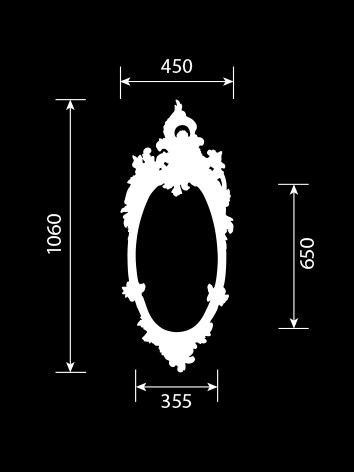 Декор из стекловолокна DECORUS RM-001 Рама для зеркала