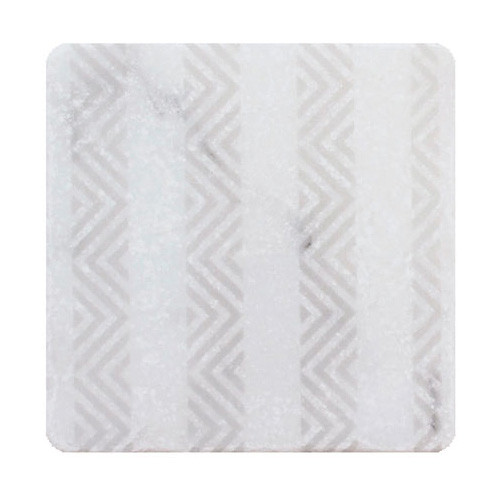 Декор WHITE MARBLE Motif №8 (Белый) 10x10