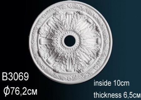 Лепнина Perfect B3069 Розетка потолочная