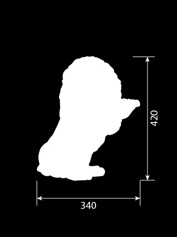 Декор из стекловолокна DECORUS LV-002 Лев (левост.)