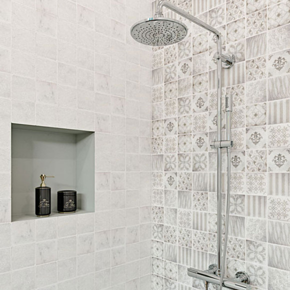 Плитка WHITE MARBLE TUMBLED (Белый) 10x10 Натуральный мрамор Плитка WHITE MARBLE TUMBLED (Белый) 10x10 Натуральный мрамор