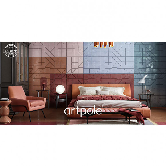 Дизайнерская панель 3D из гипса ARTPOLE SPLIT
