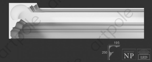 Световой карниз гипсовый ARTPOLE SKTL20