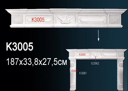 Лепнина Perfect K3005 Портал для камина