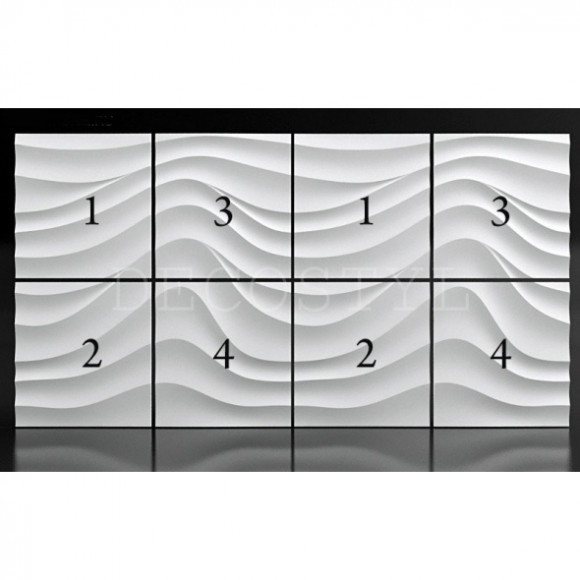 Гипсовая 3D-панель DecoStyl Бархан (1,2,3,4,5,6)