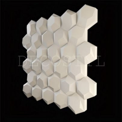 Гипсовая 3D-панель DecoStyl Пчелиные соты