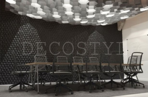 Гипсовая 3D-панель DecoStyl Пчелиные соты