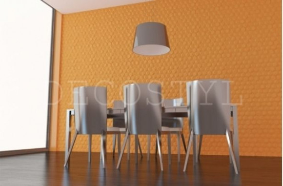 Гипсовая 3D-панель DecoStyl Пчелиные соты