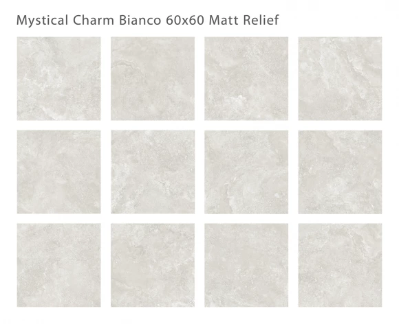 Керамогранит матовый STARO Silk Mystical Charm Bianco 60x60 Relief Matt Керамогранит матовый STARO Silk Mystical Charm Bianco 60x60 Relief Matt