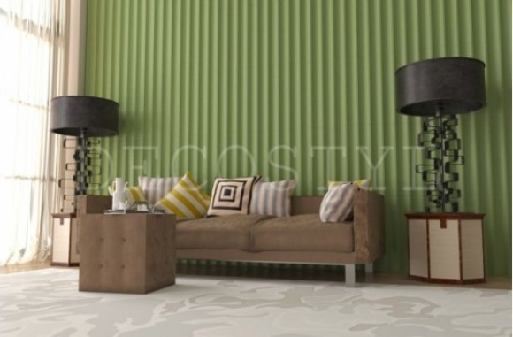 Гипсовая 3D-панель DecoStyl Рейка вогнутая Гипсовая 3D-панель DecoStyl Рейка вогнутая