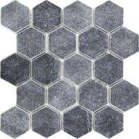 Мозаика Wild Stone Hexagon VBs Tumbled 64x74 (305x305x8), натуральный мрамор