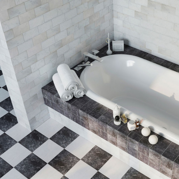 Плитка Marble WHITE MARBLE TUMBLED 7.5x15 Натуральный мрамор Плитка Marble WHITE MARBLE TUMBLED 7.5x15 Натуральный мрамор