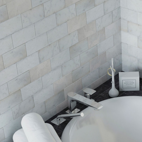 Плитка Marble WHITE MARBLE TUMBLED 7.5x15 Натуральный мрамор Плитка Marble WHITE MARBLE TUMBLED 7.5x15 Натуральный мрамор