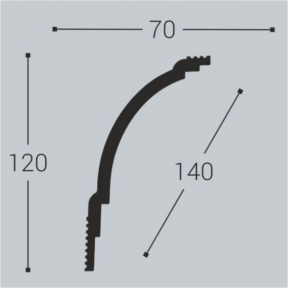 Карниз Bellо-Deco XPS К 18