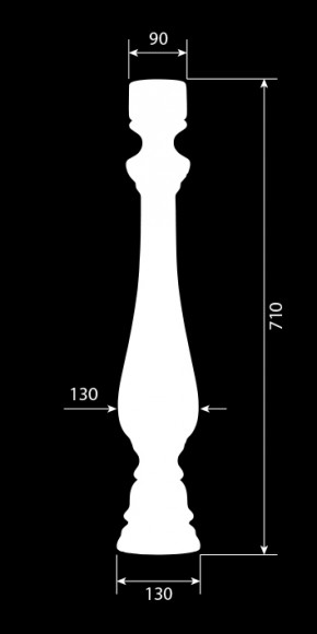 Декор из стекловолокна DECORUS BL-0001 Балясина