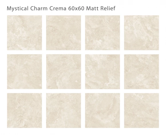 Керамогранит матовый STARO Silk Mystical Charm Crema 60x60 Relief Matt