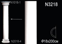 Лепнина Perfect N3218 Полуколонна