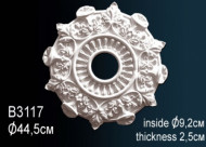 Лепнина Perfect B3117 Розетка потолочная Лепнина Perfect B3117 Розетка потолочная