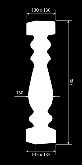 Декор из стекловолокна DECORUS BL-003 Балясина