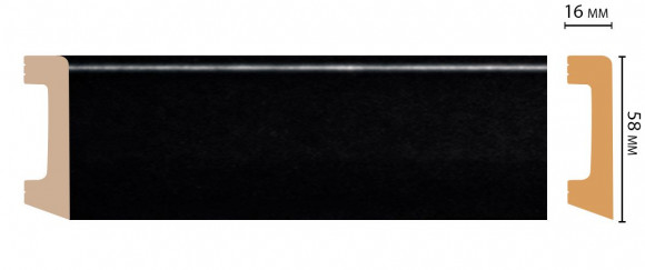 Decomaster D234-195 Цветной напольный плинтус
