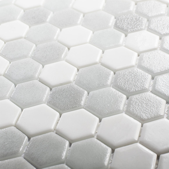 Мозаика Vidrepur Hexagon Colors № 100/514 (на сетке) Мозаика Vidrepur Hexagon Colors № 100/514 (на сетке)