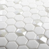 Мозаика Vidrepur Hexagon Colors № 100/Diamond 350D (на сетке)