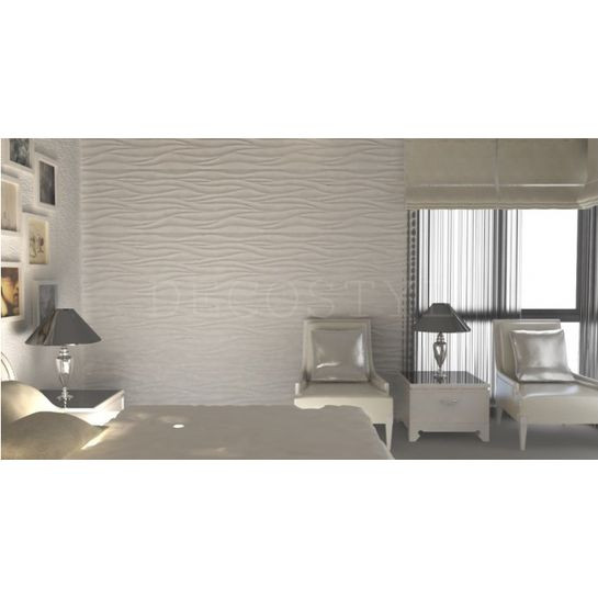 Гипсовая 3D-панель DecoStyl Острая волна