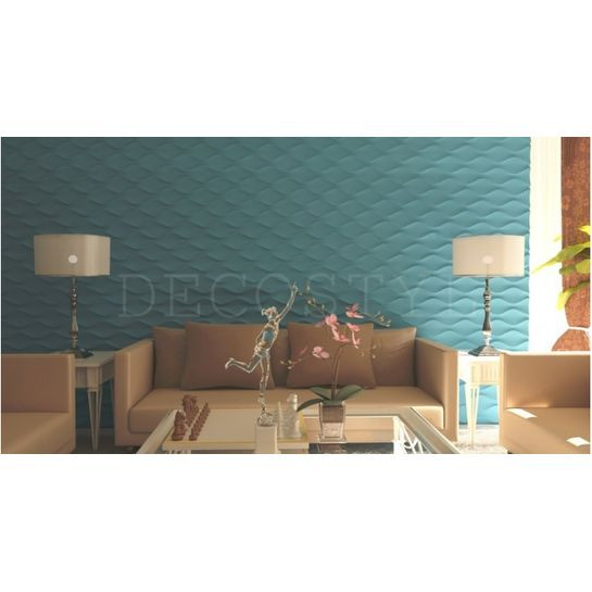 Гипсовая 3D-панель DecoStyl Горизонтальная волна