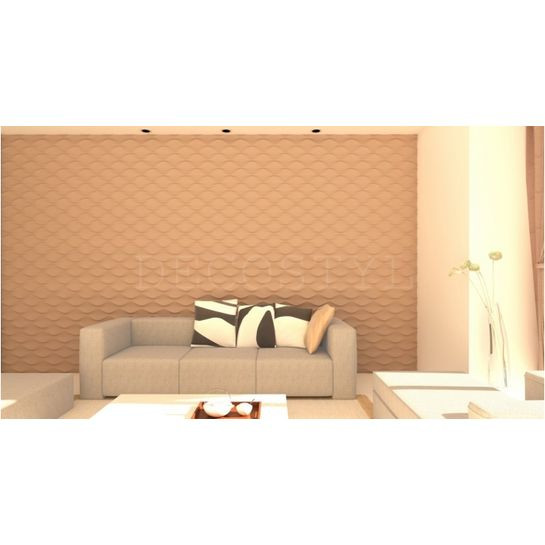 Гипсовая 3D-панель DecoStyl Горизонтальная волна
