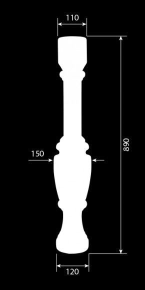 Декор из стекловолокна DECORUS BL-011 Балясина