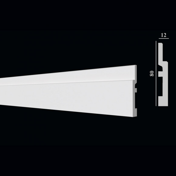 Плинтус из дюрополимера Decor Dizayn DD703 Плинтус из дюрополимера Decor Dizayn DD703