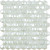 Мозаика Vidrepur Hexagon Diamond № 350D Белый (на сетке)