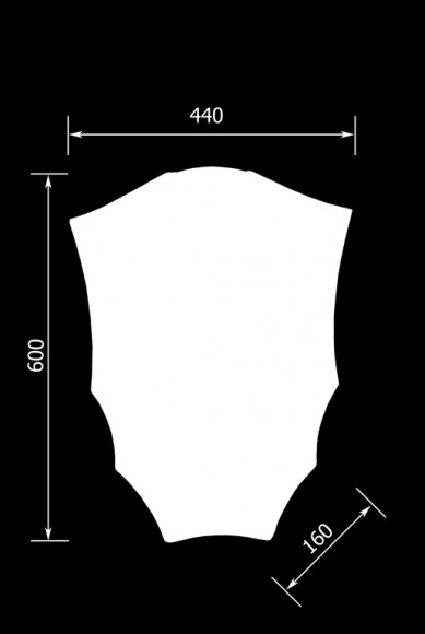 Декор из стекловолокна DECORUS MSK-001 Маска