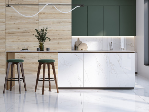 Керамогранит STAROSLIM Calacatta Borgini 60x120 5мм Polished (4 шт.в уп)